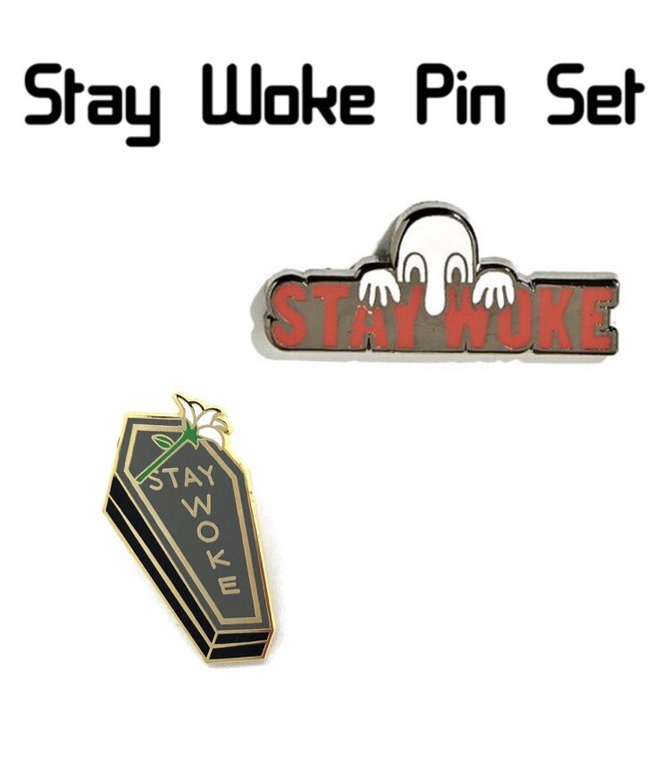 Pintrill – Funny “Stay Woke” Pin Set (Collectors Item)
