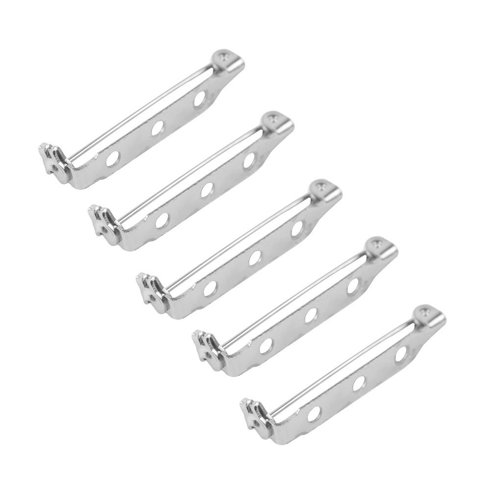 100Pcs Reusable Silver Metal Brooch 38Mm Safety Pin for Women Craft Projects